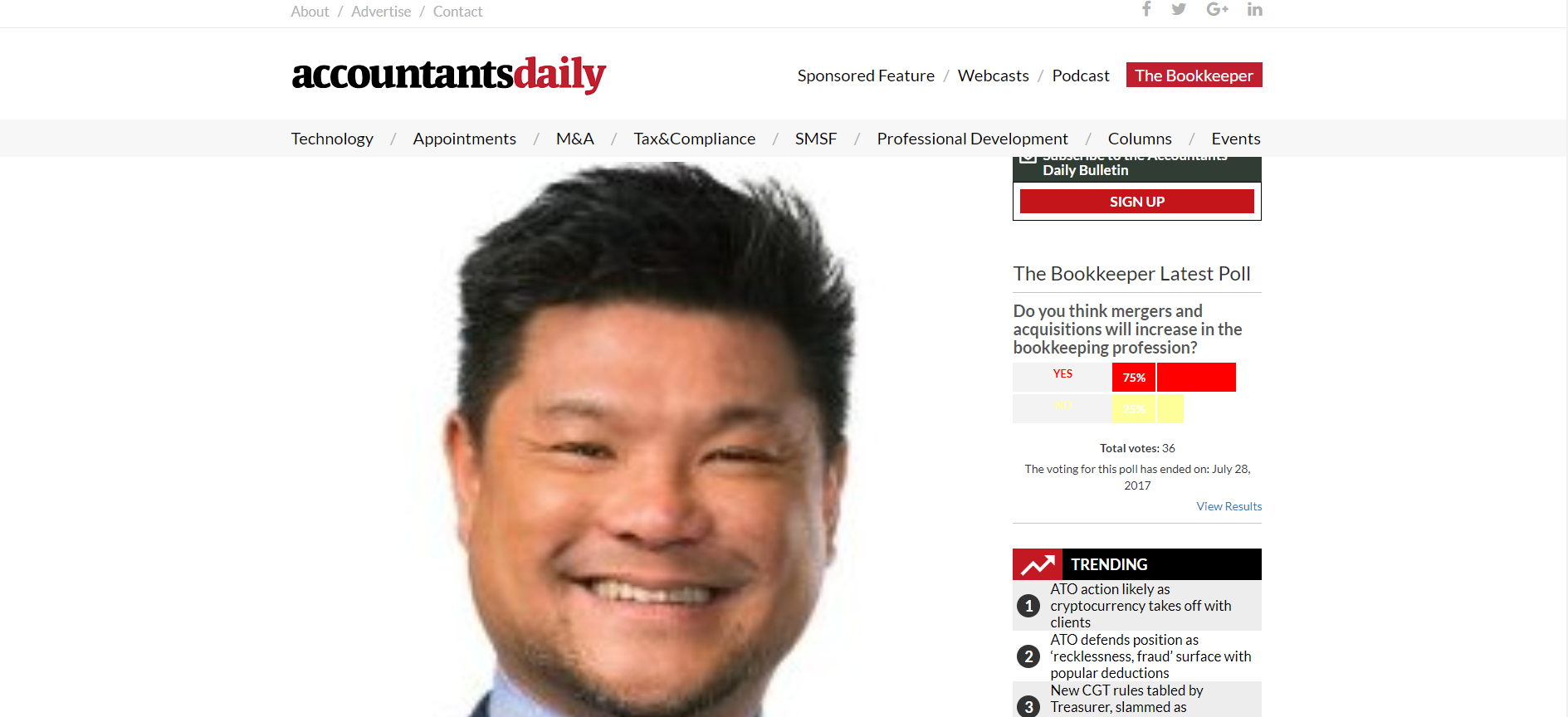 We re Featured In Accountants Daily Kevin San Associates